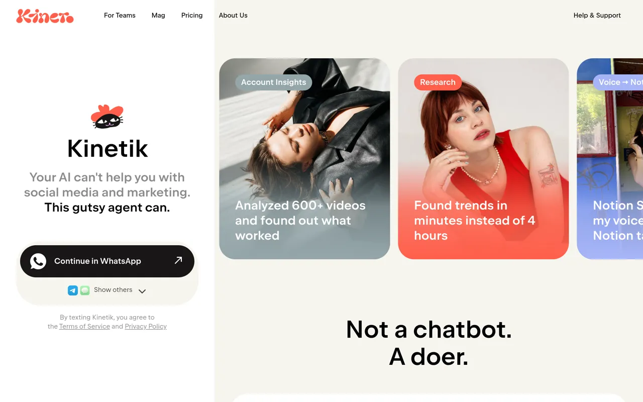 Screenshot of Kinetik