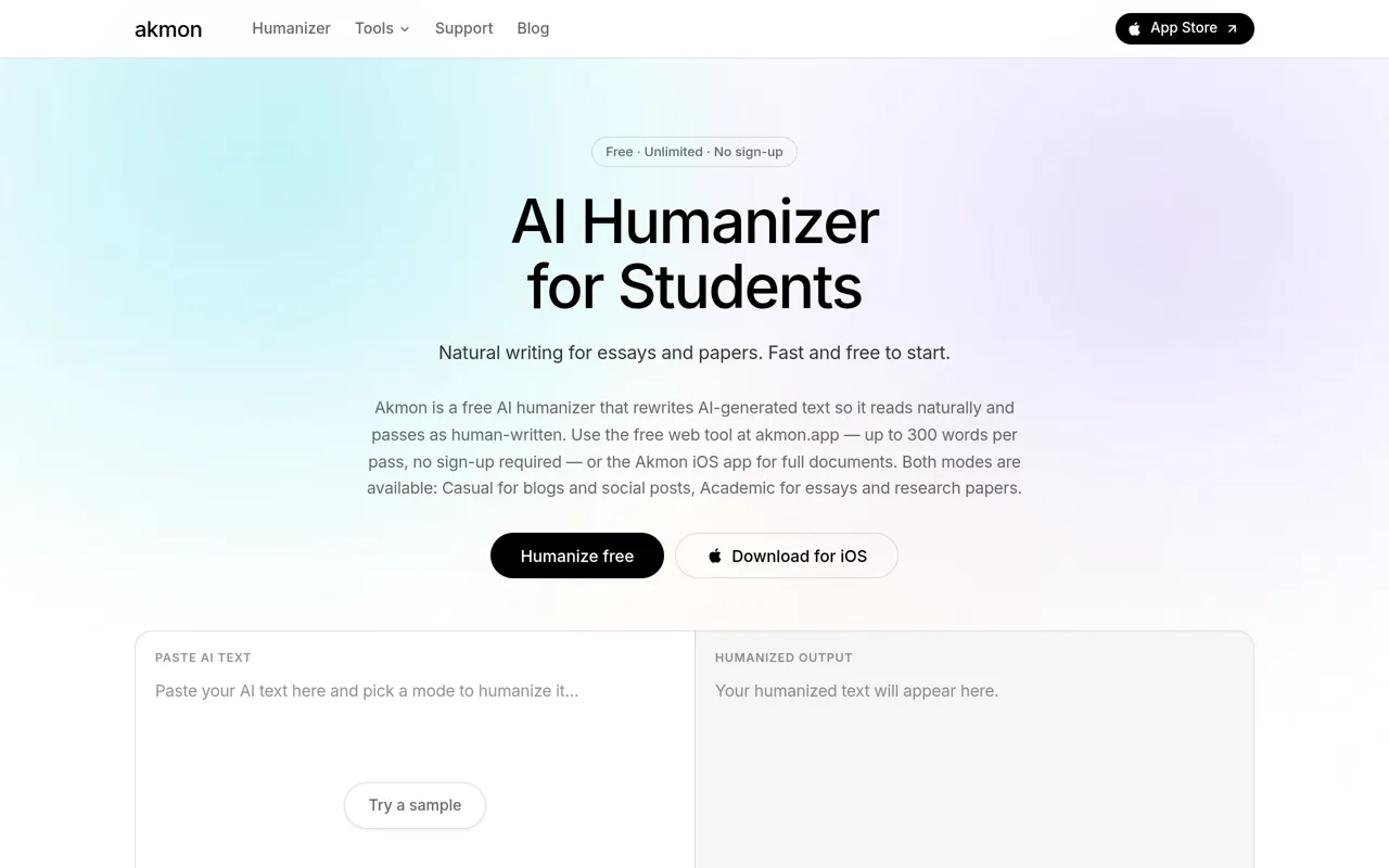 Screenshot of Akmon