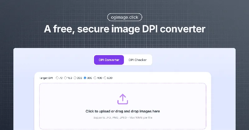 Screenshot of Image DPI Converter