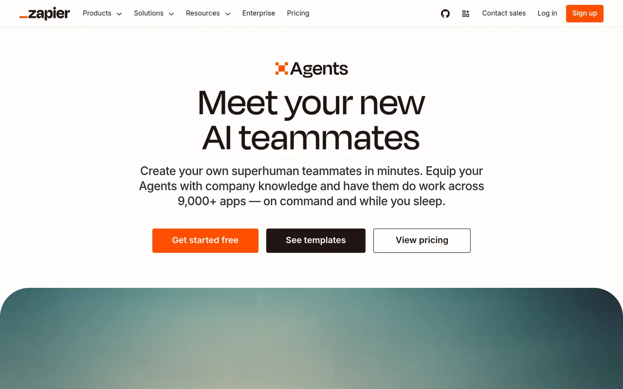 Screenshot of Zapier Agents