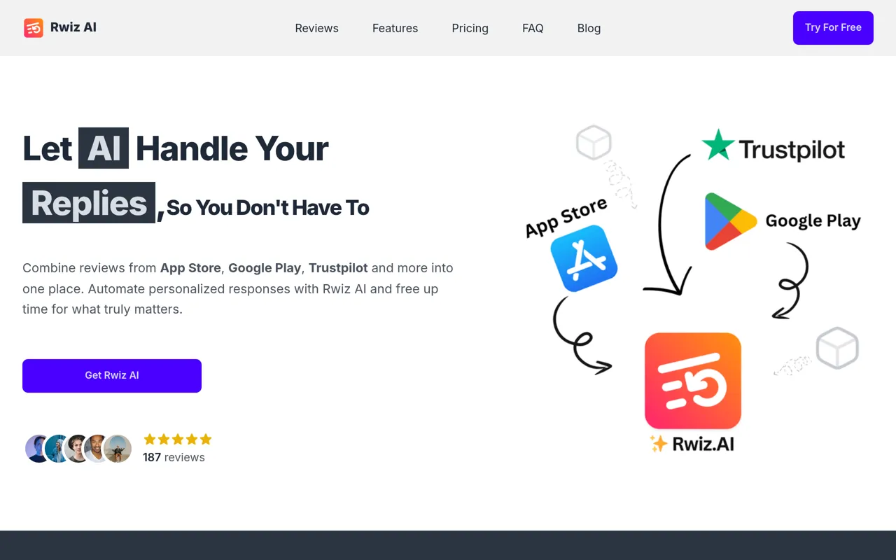Screenshot of Rwiz AI