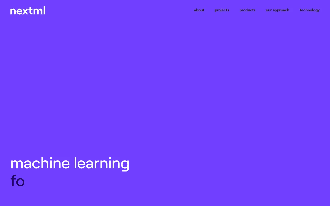 Screenshot of Nextml