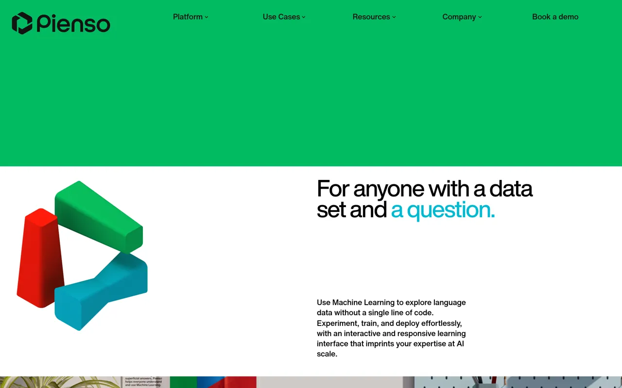 Screenshot of Pienso
