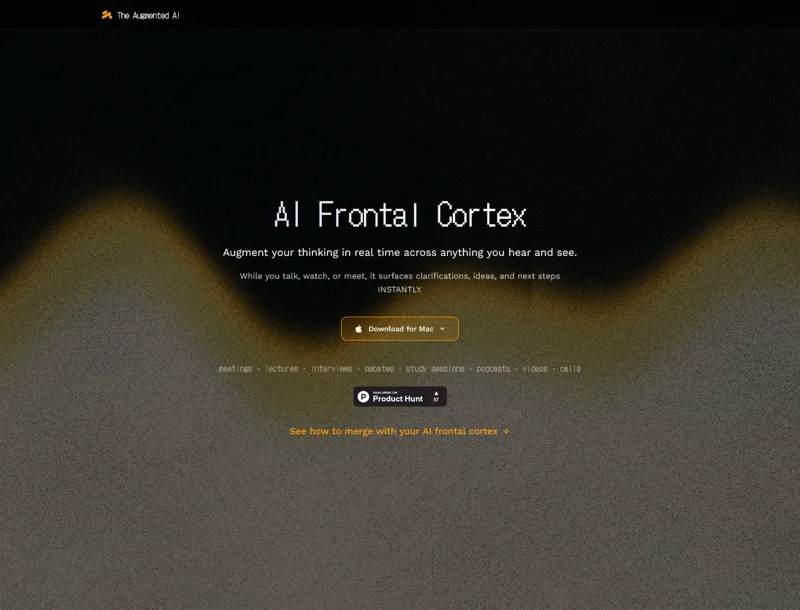 Screenshot of The Augmented AI