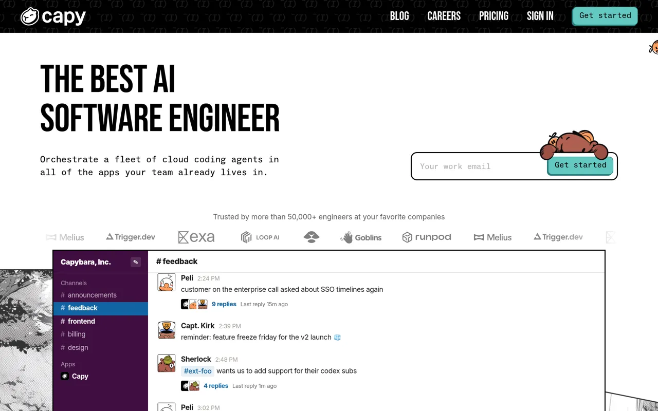 Screenshot of Capy
