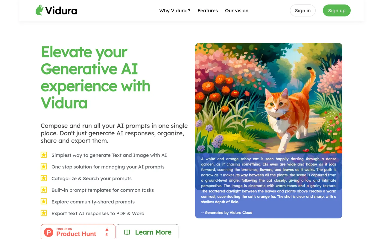 Screenshot of Vidura