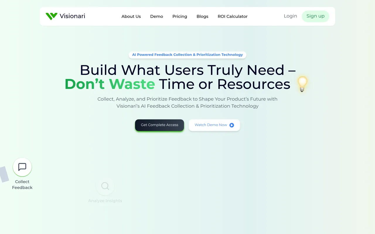 Screenshot of Visionari
