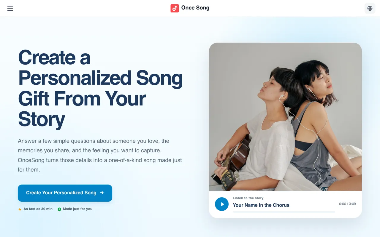 Screenshot of Once Song