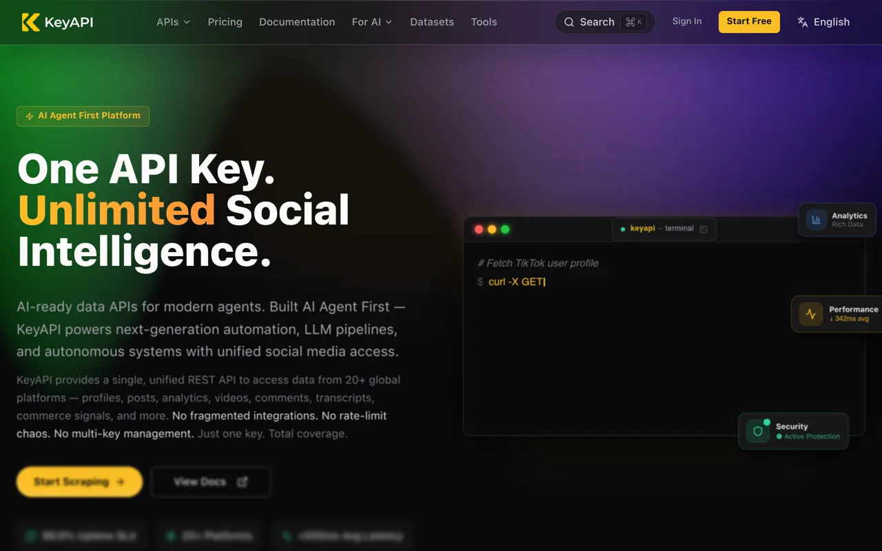 Screenshot of KeyAPI