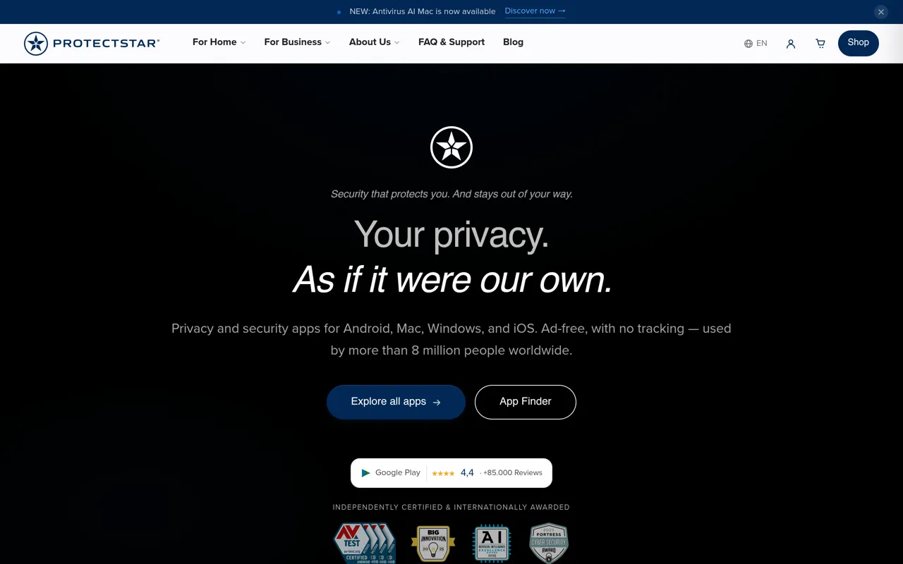 Screenshot of Protectstar