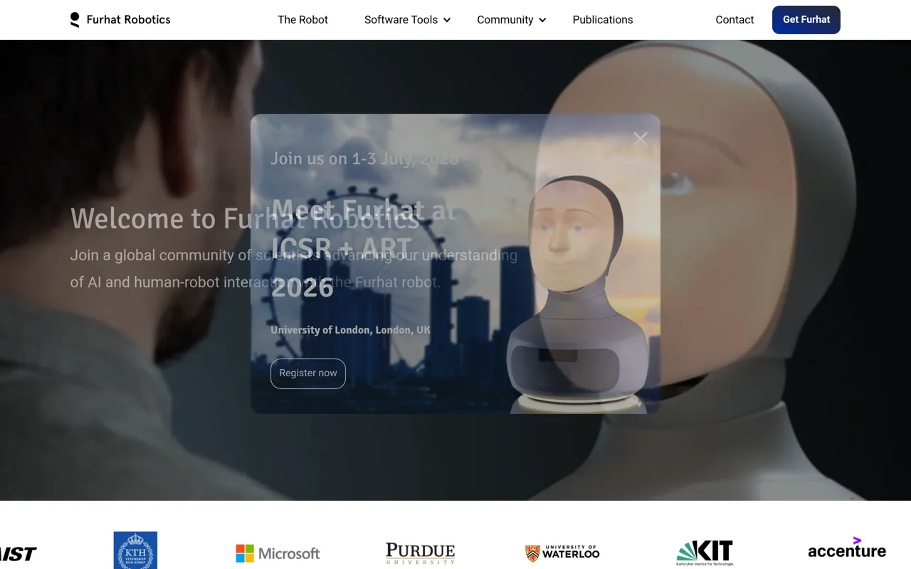 Screenshot of Furhat Robotics