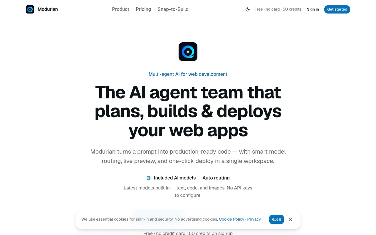 Screenshot of Modurian