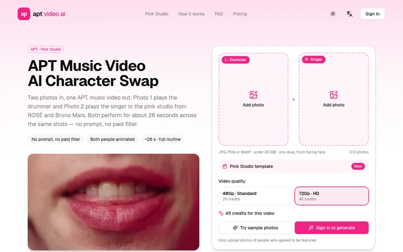 Screenshot of APT Video AI
