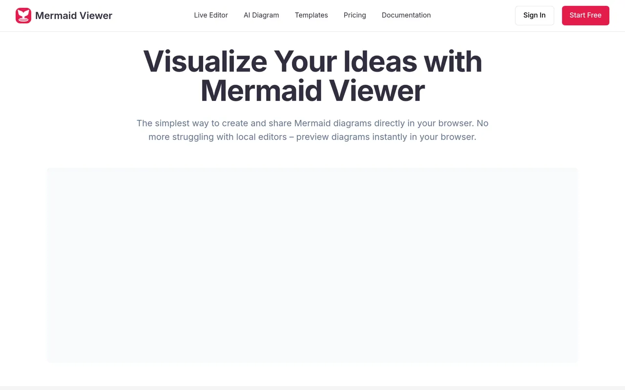 Screenshot of Mermaid Viewer