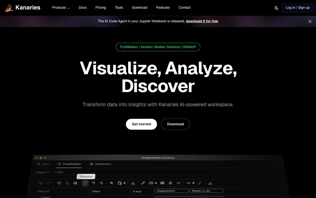 Screenshot of Kanaries