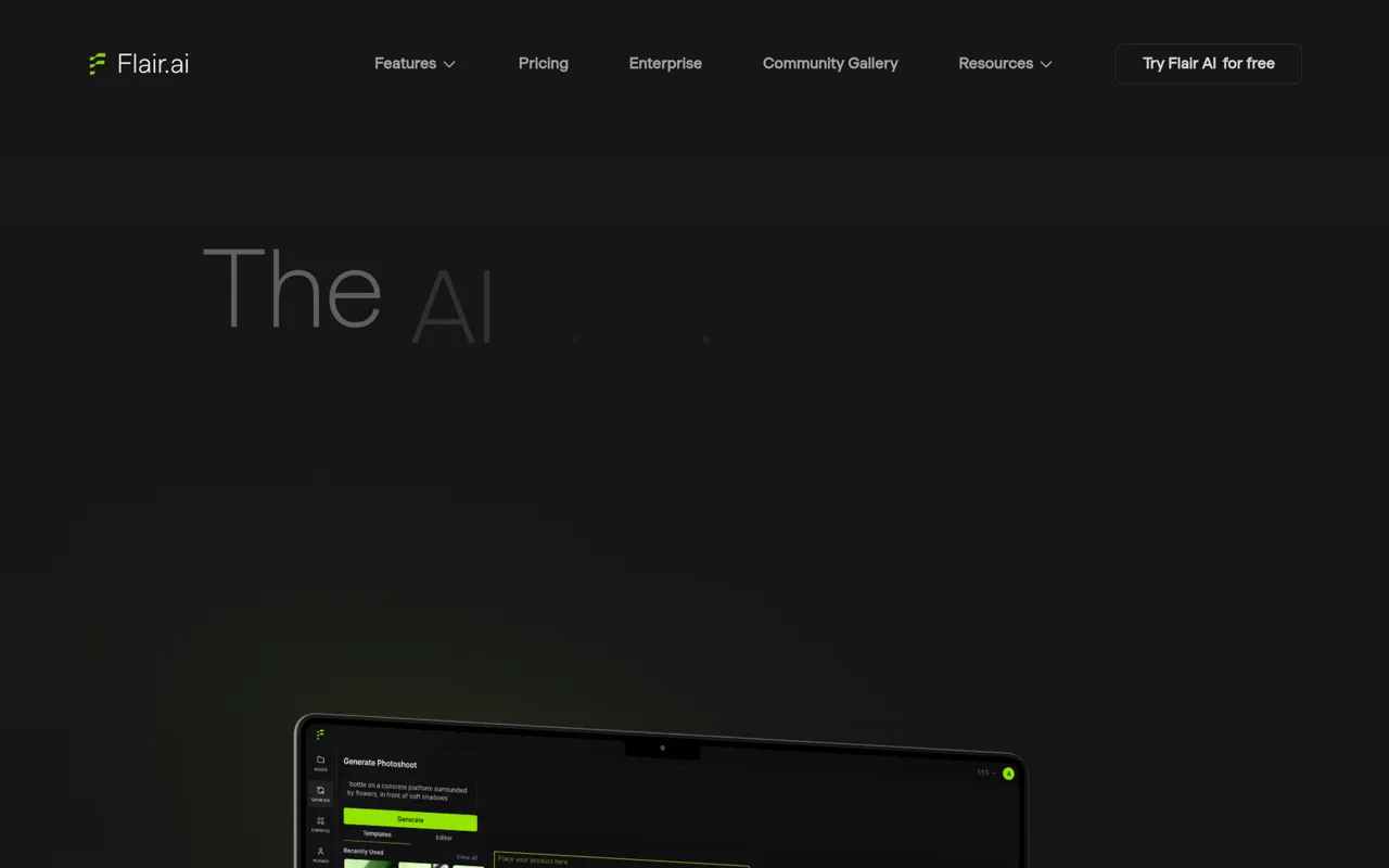 Screenshot of Flair AI