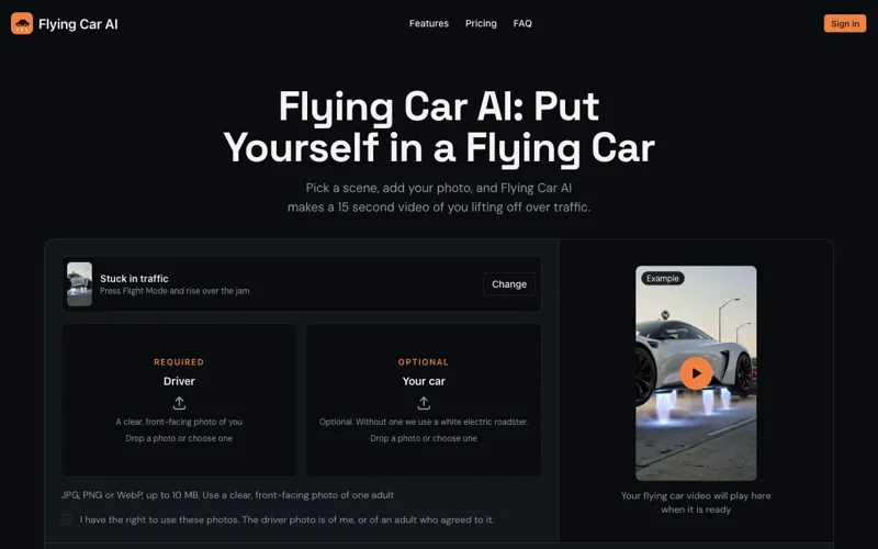 Screenshot of Flying Car AI