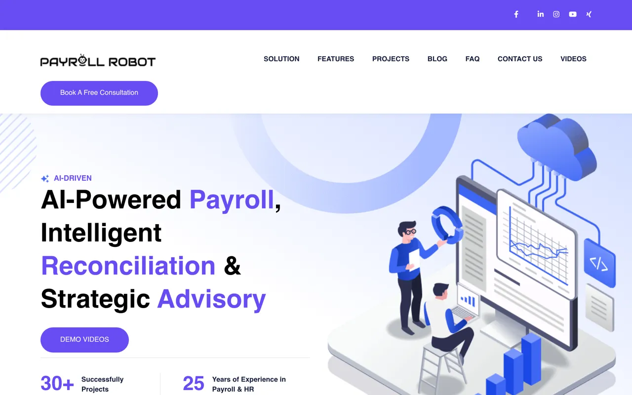 Screenshot of Payroll Robot