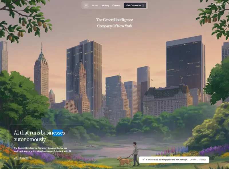 Screenshot of Cofounder by General Intelligence Company