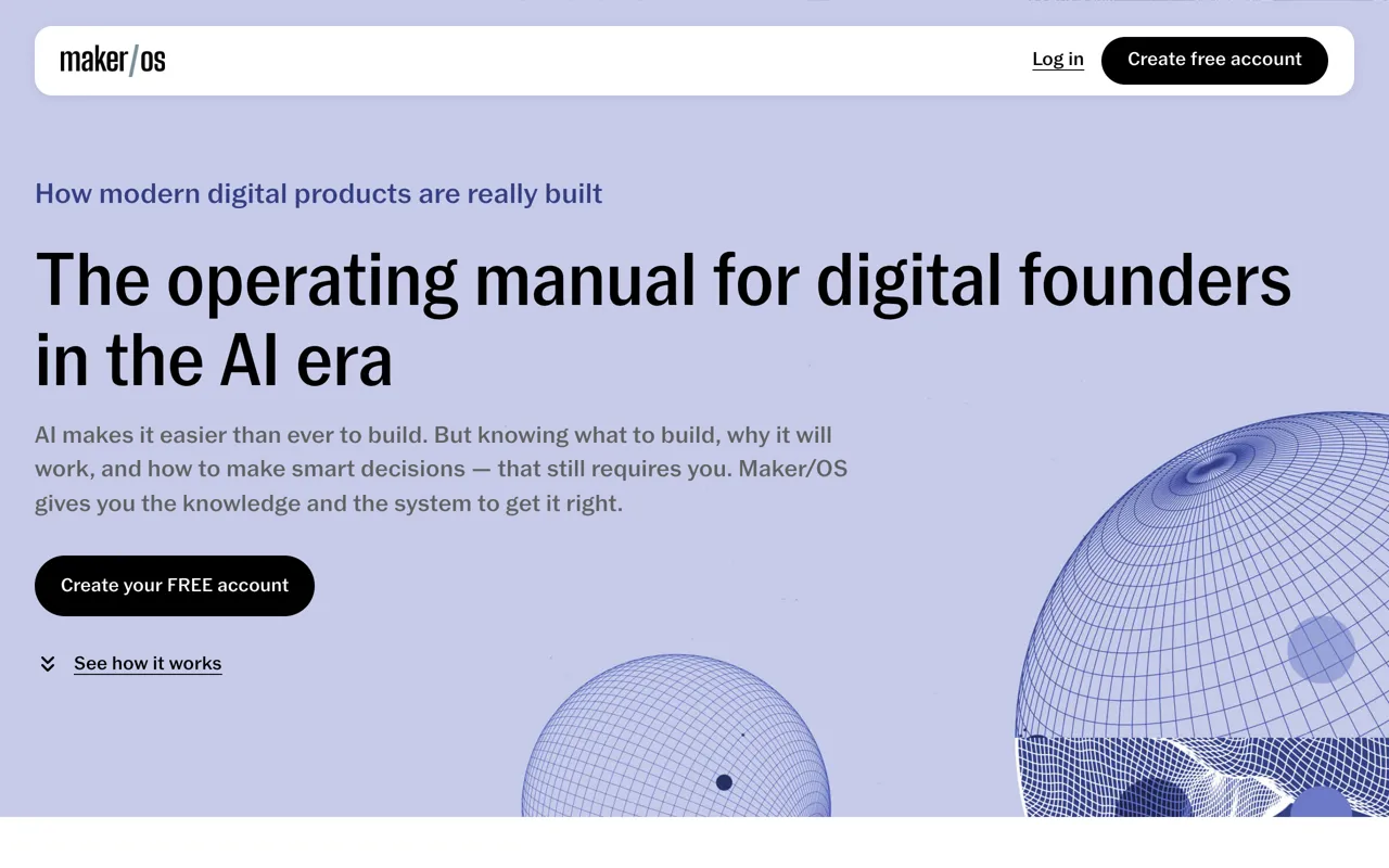 Screenshot of Maker/OS