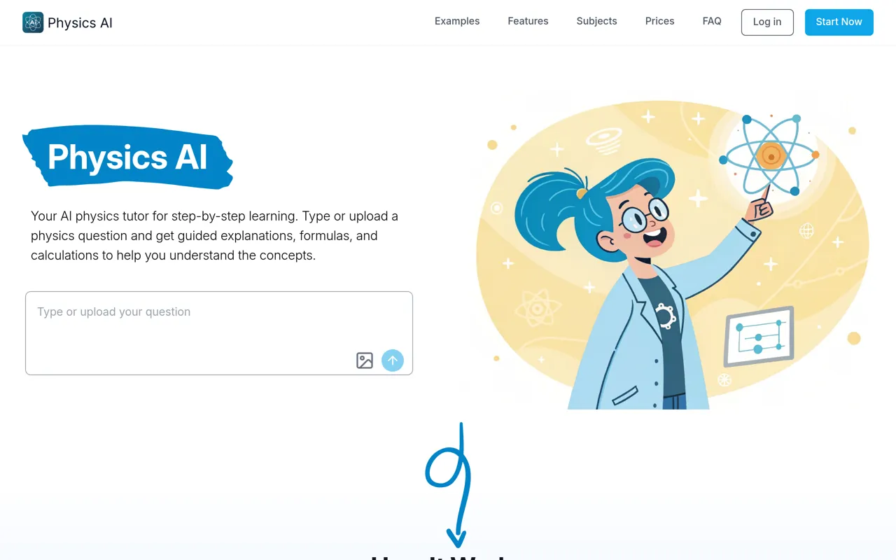 Screenshot of Physics AI Tutor