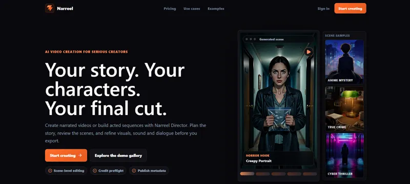 Screenshot of Narreel