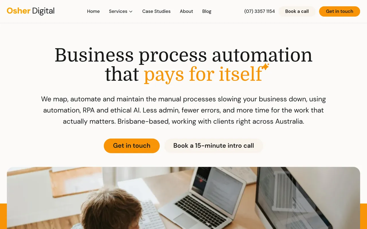 Screenshot of Osher Digital
