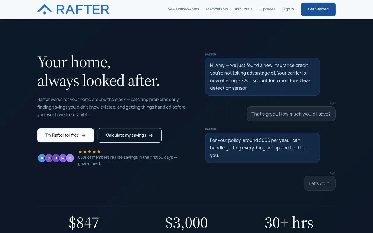Screenshot of Rafter