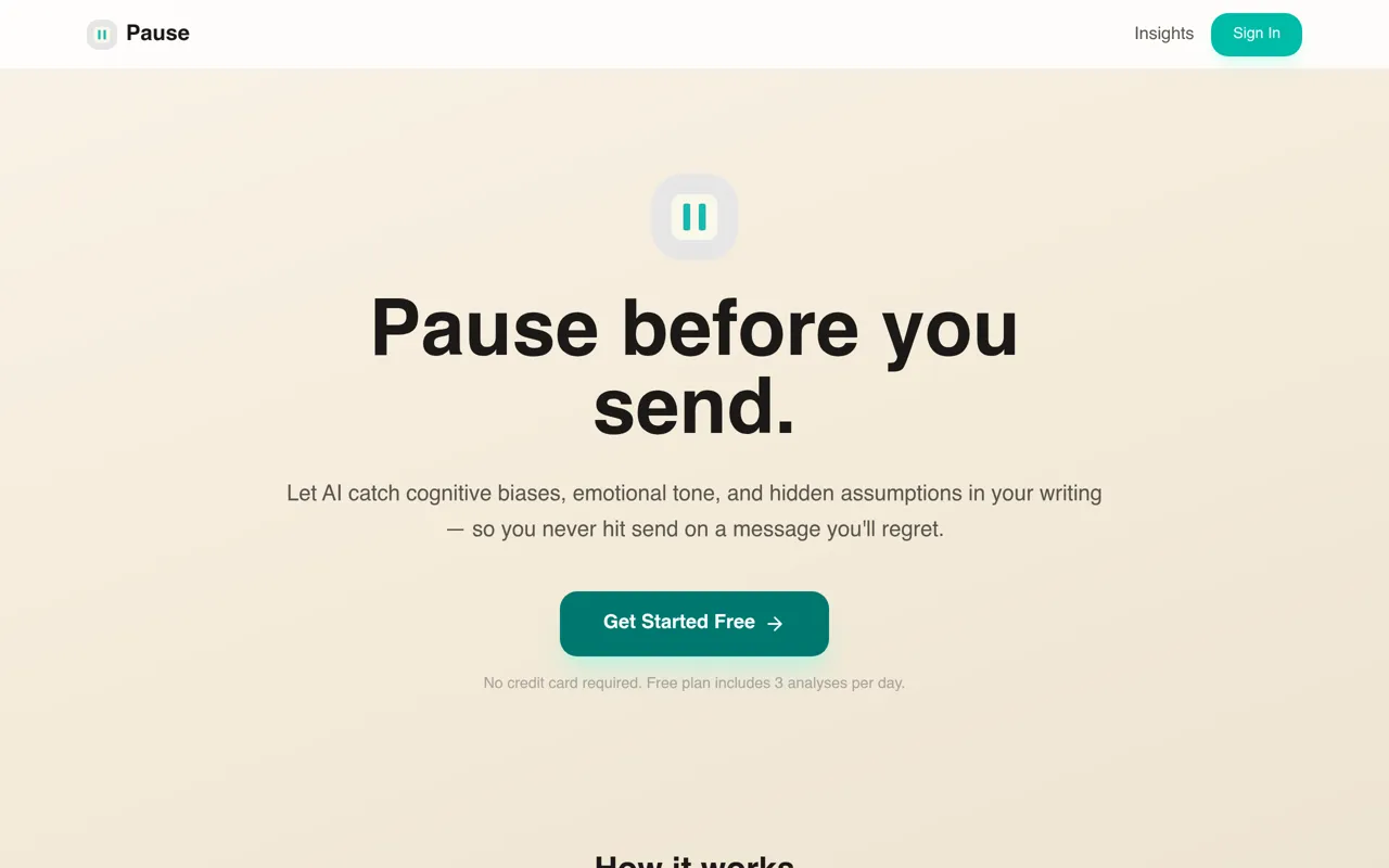 Screenshot of Pause
