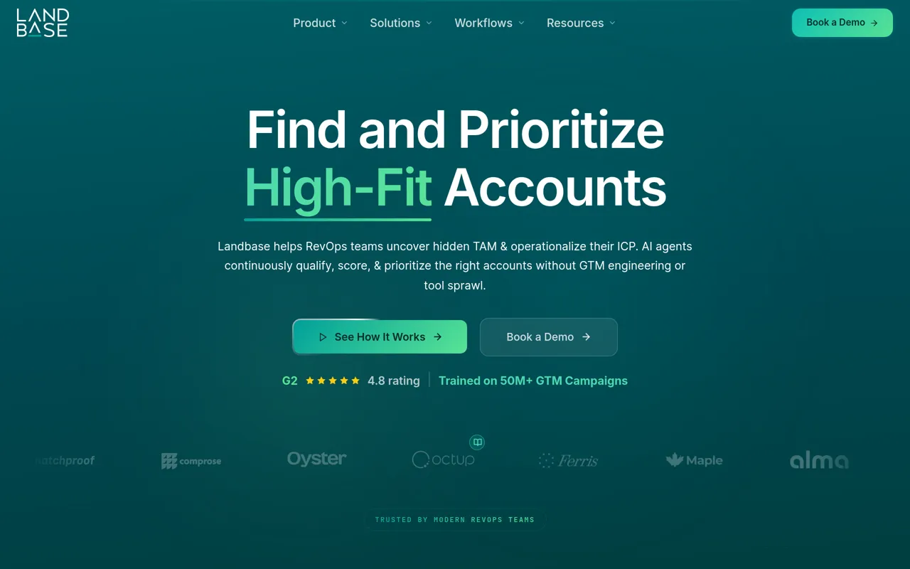 Screenshot of Landbase