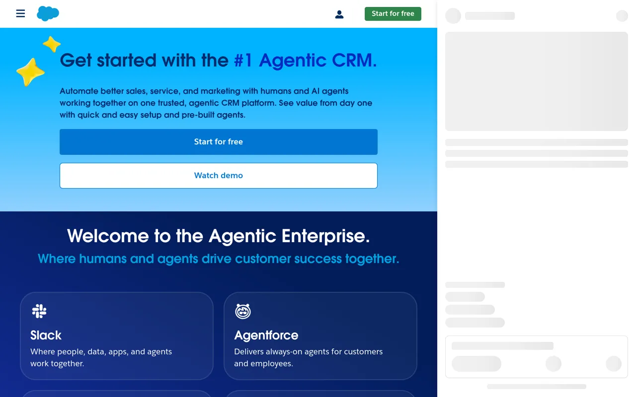 Screenshot of Salesforce Agentforce