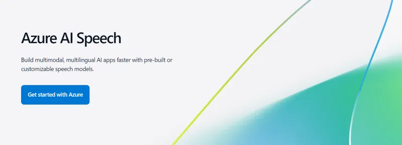 Screenshot of Azure AI Speech