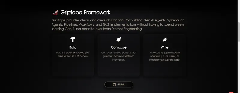 Screenshot of Griptape