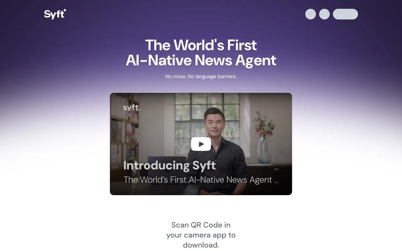 Screenshot of Syft AI
