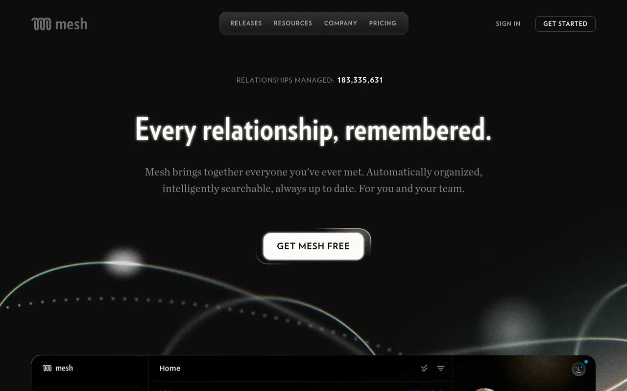 Screenshot of Mesh