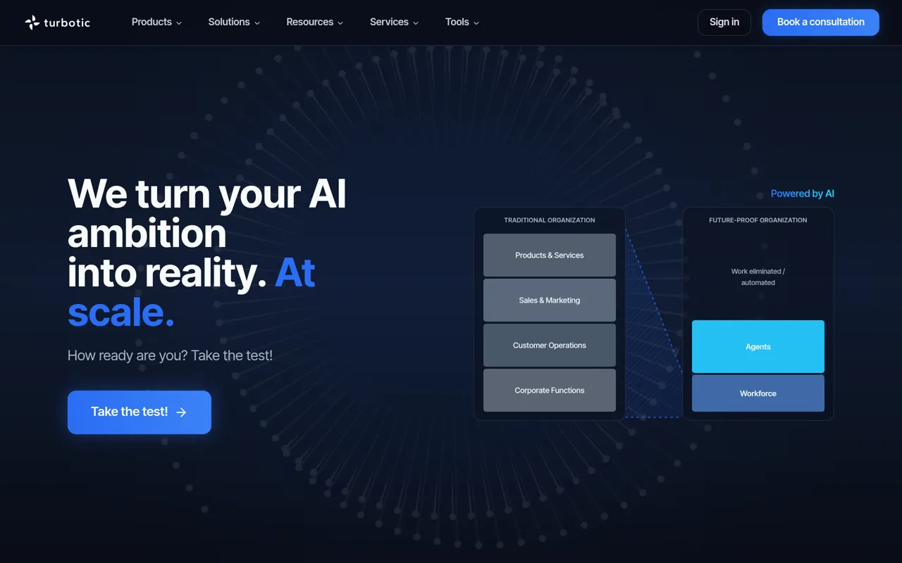 Screenshot of Turbotic
