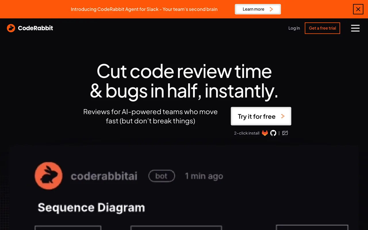 Screenshot of CodeRabbit