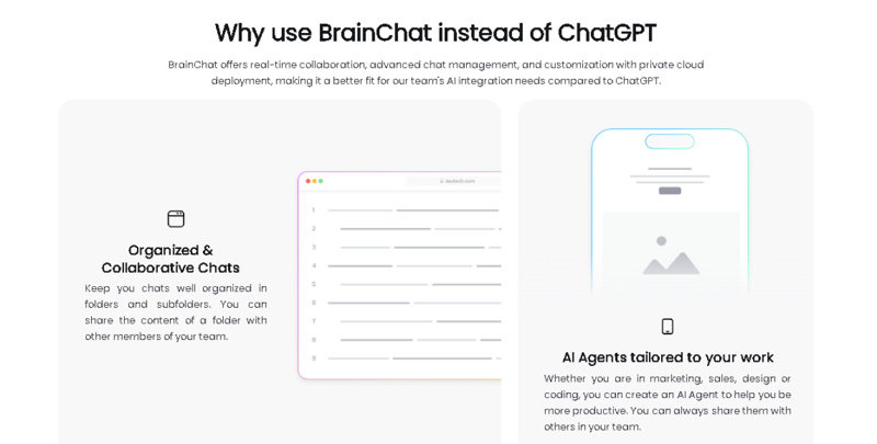 Screenshot of BrainChat