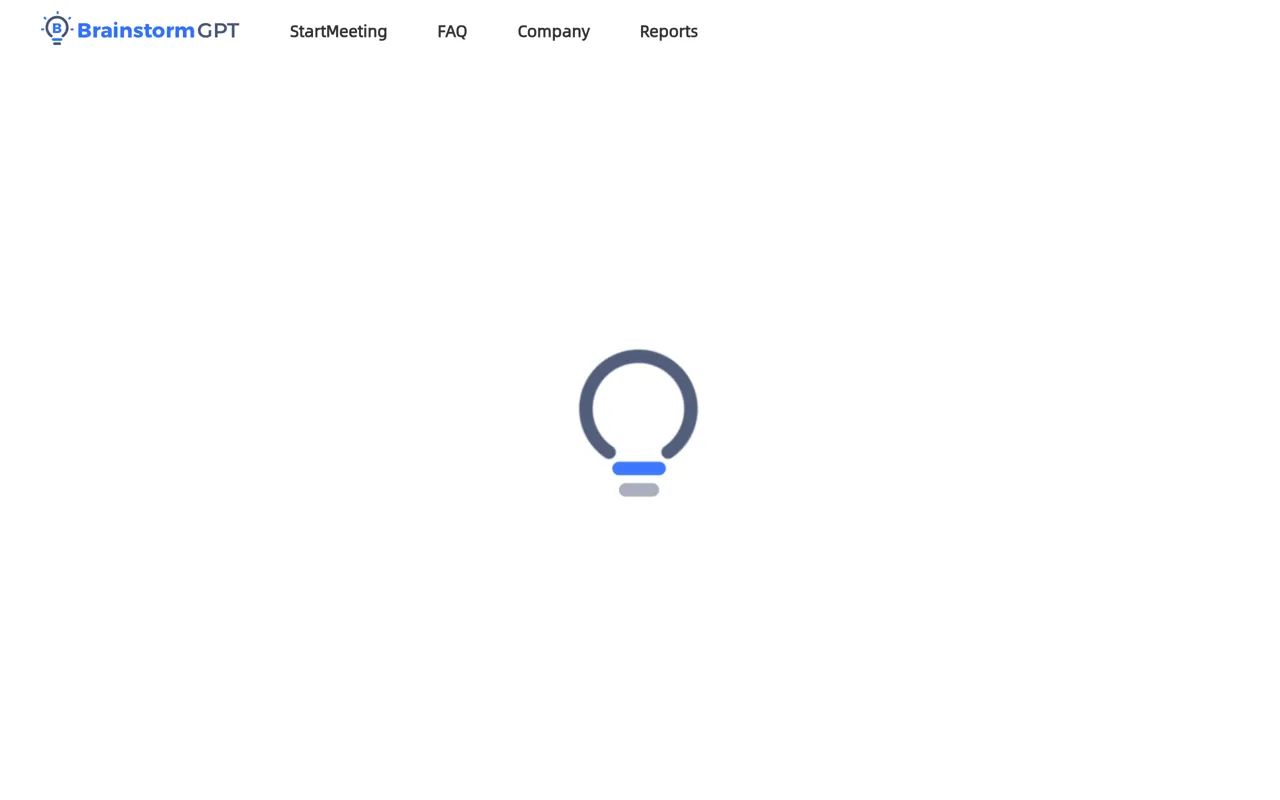 Screenshot of BrainstormGPT