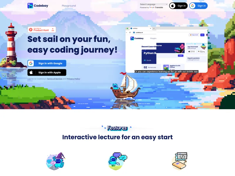Screenshot of Codebay
