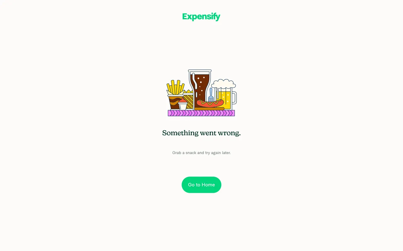 Screenshot of Expensify