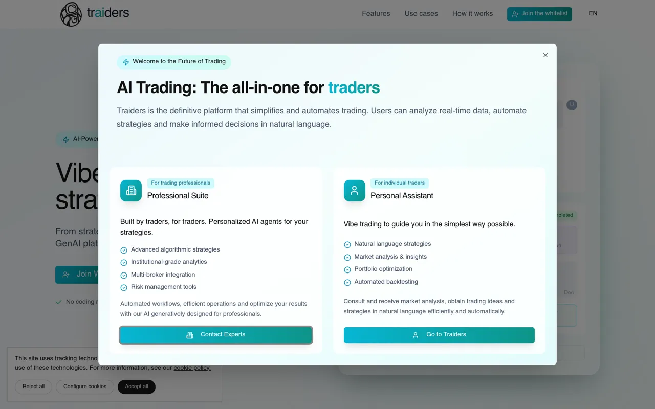Screenshot of Traiders