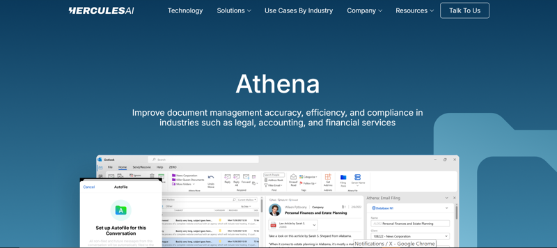 Screenshot of Athena