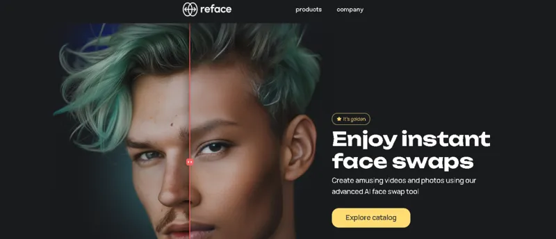 Screenshot of Reface