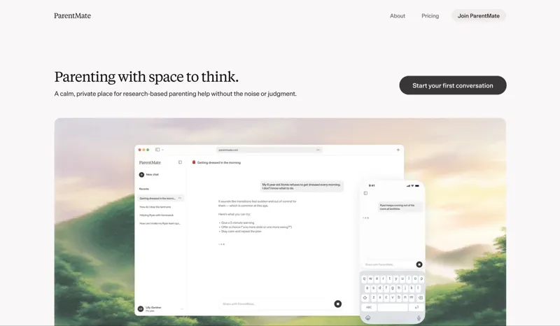 Screenshot of ParentMate