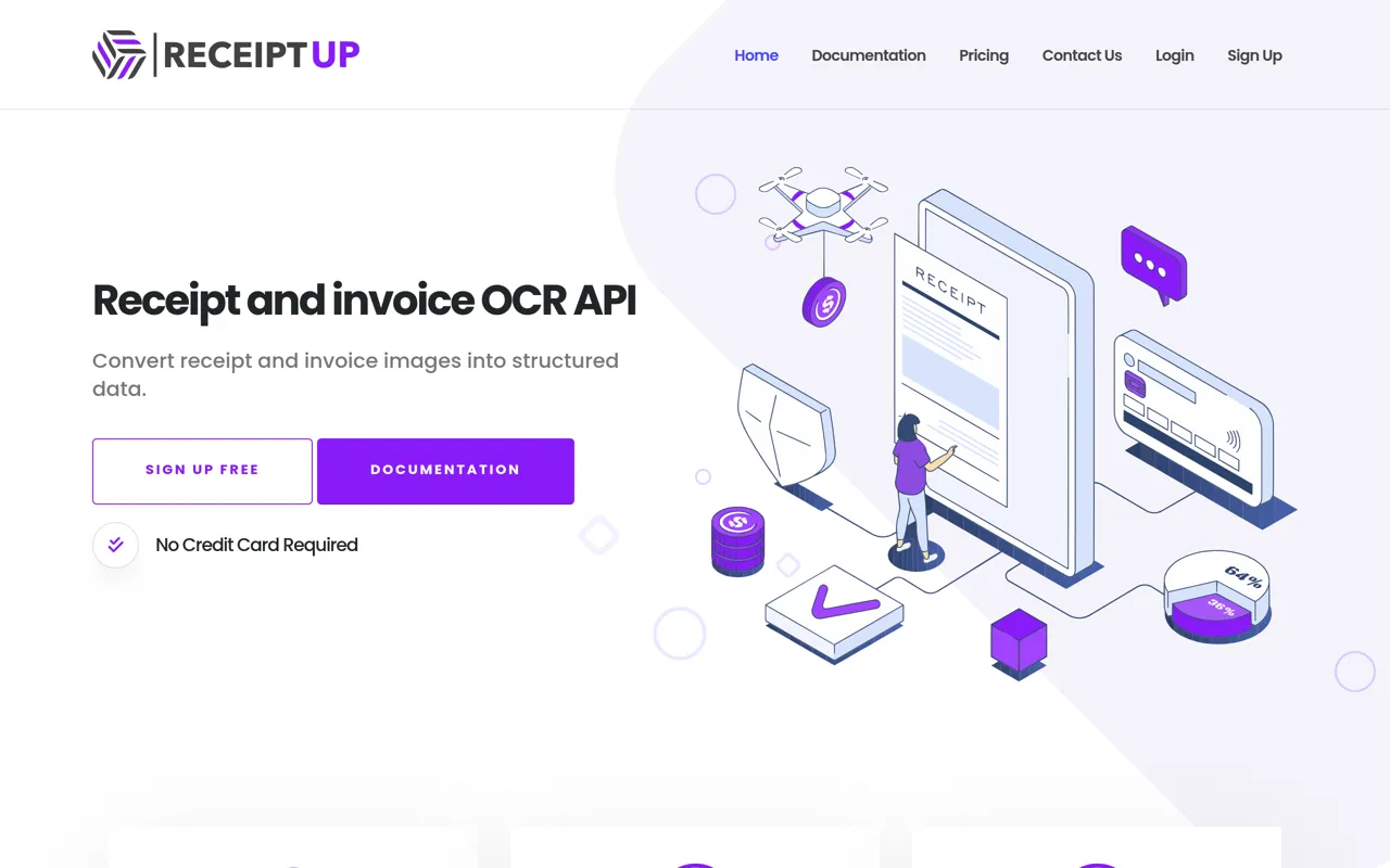 Screenshot of ReceiptUp