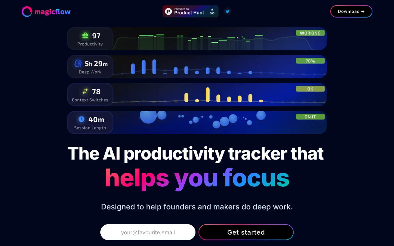 Screenshot of Magicflow