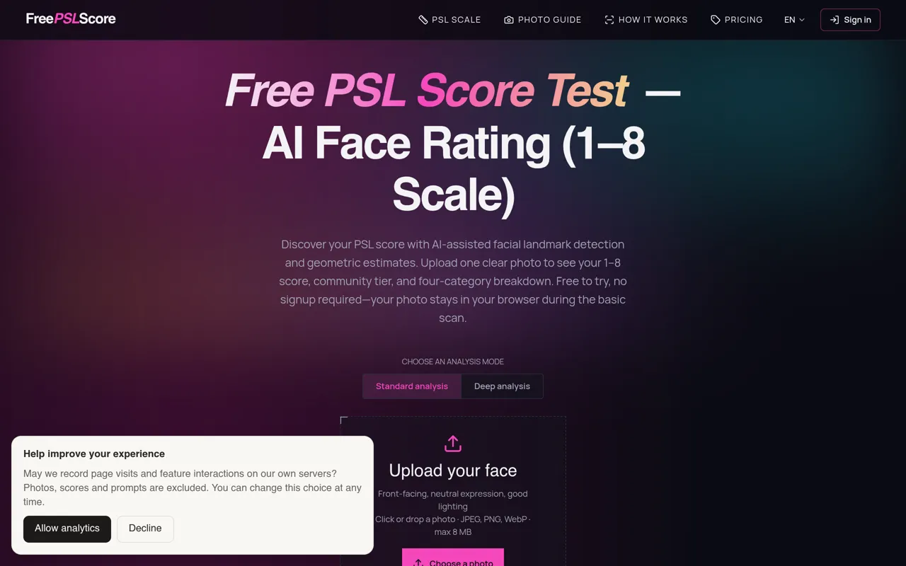 Screenshot of FreePSLScore