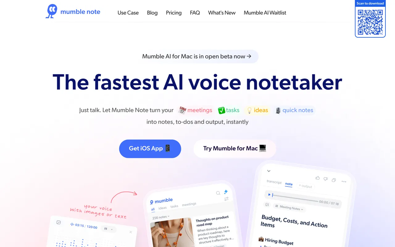 Screenshot of Mumble Note