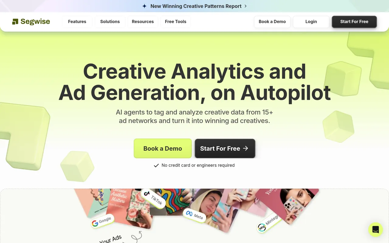 Screenshot of Segwise AI